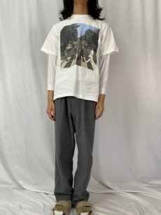 画像2: 90's The Beatles USA製 "ABBEY ROAD" ロックバンドTシャツ L (2)