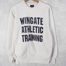 画像1: 90's SOFFE REVERSE WEAVE TYPE USA製 "WINGATE ATHLETIC TRAINING" プリントスウェット M (1)