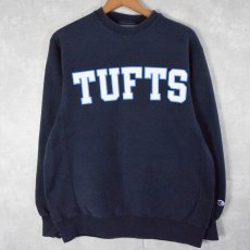 画像1: Champion ORIGINAL REVERSE WEAVE "TUFTS" プリントスウェット S NAVY (1)