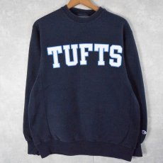 画像1: Champion ORIGINAL REVERSE WEAVE "TUFTS" プリントスウェット S NAVY (1)