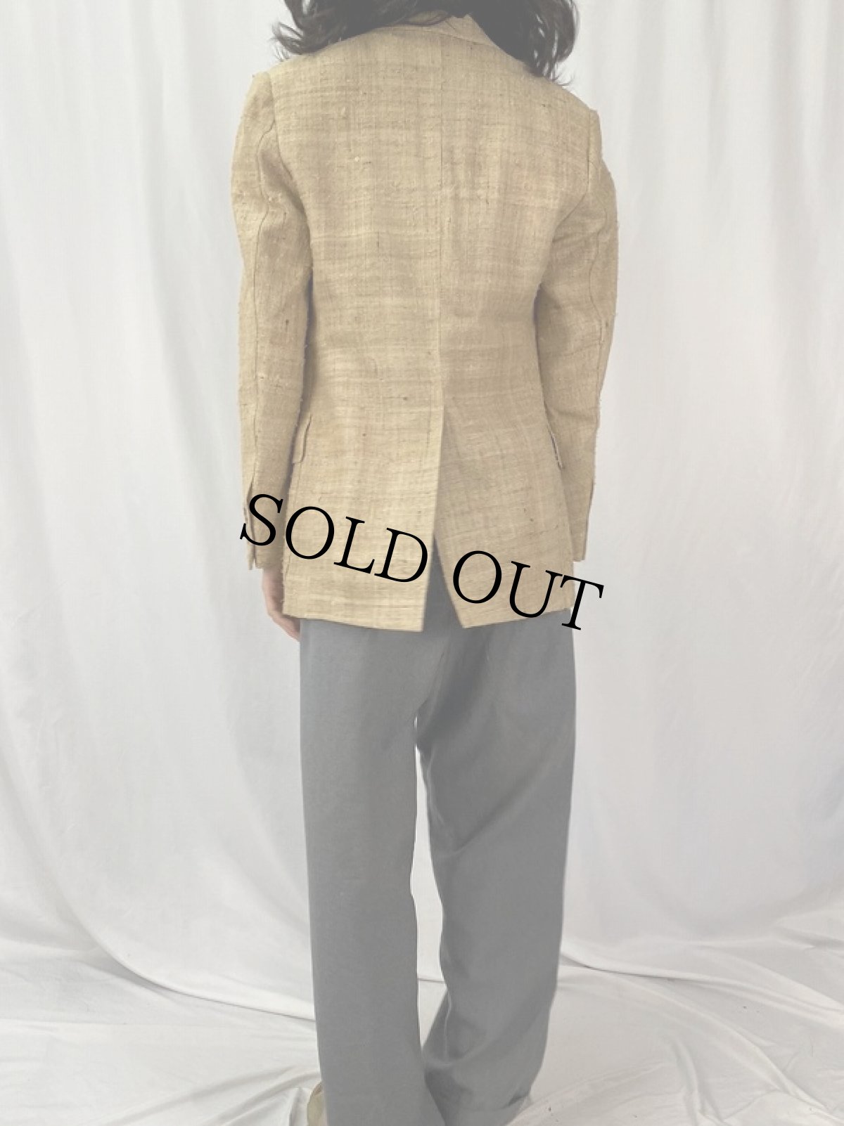 画像4: 90's POLO Ralph Lauren USA製 ジュート テーラードジャケット 39R (4)