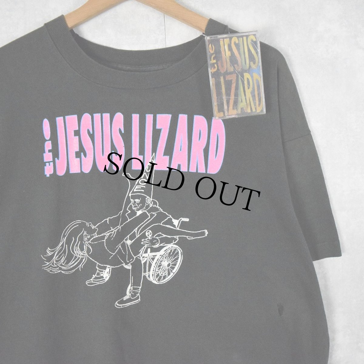 画像1: 90's THE JESUS LIZARD USA製 ロックバンドTシャツ XL カセットテープSET (1)