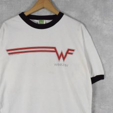 画像1: 90's Weezer USA製 "if it's too loud, turn it down" オルタナロックバンド リンガーTシャツ L (1)