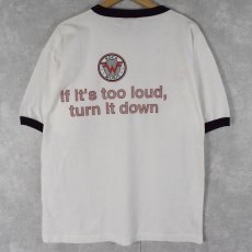 画像2: 90's Weezer USA製 "if it's too loud, turn it down" オルタナロックバンド リンガーTシャツ L (2)