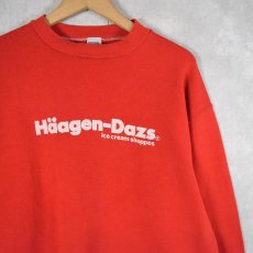 画像1: 90's Haagen-Dazs USA製 ロゴプリントスウェット XL (1)