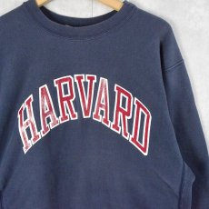 画像1: 80's Champion REVERSE WEAVE トリコタグ USA製 "HARVARD" L (1)