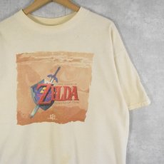 画像1: 90's ZELDA "Ocarina of Time" ゲームプリントTシャツ XL (1)