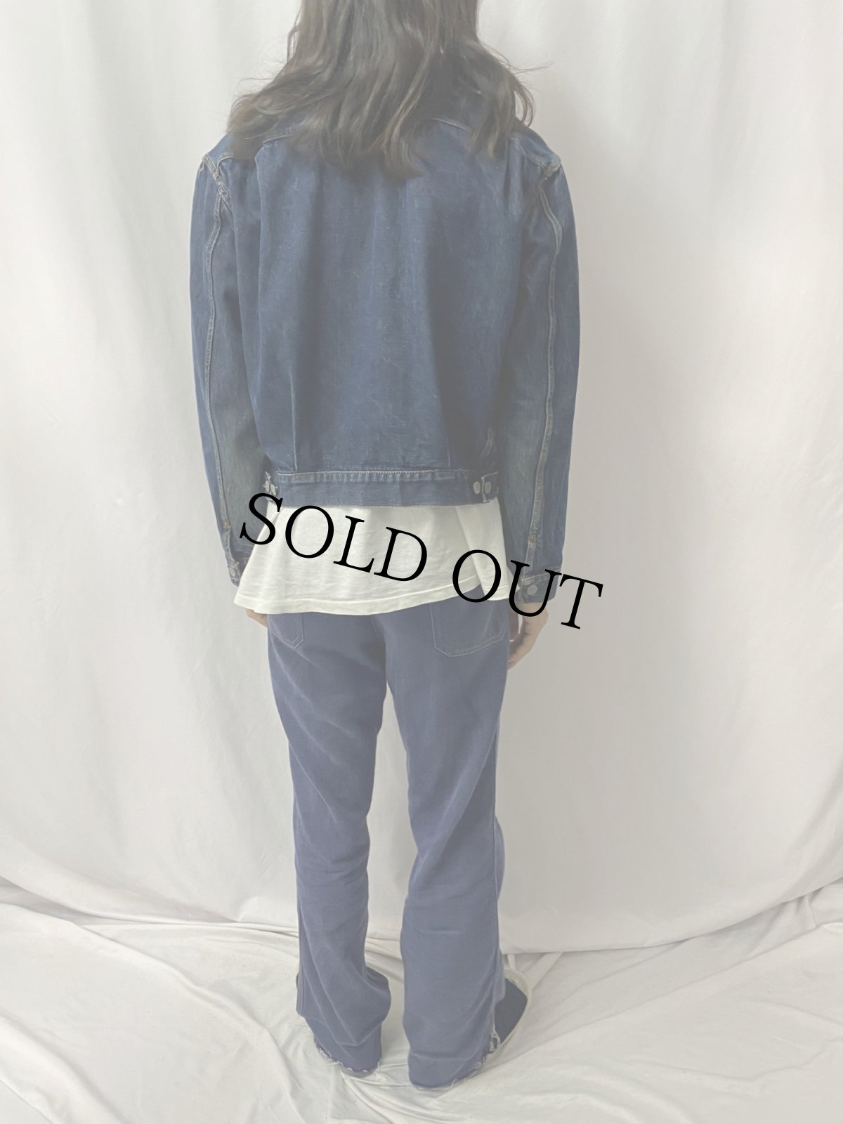 画像5: 50's LEVI'S 507XX 革パッチ "ハギ付き ビーフジャーキー" 2nd デニムジャケット (5)