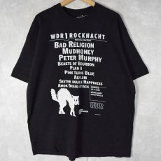 画像2: 90's WDR 1 Rocknacht IRELAND製 ロックフェス プリントTシャツ BLACK XL (2)