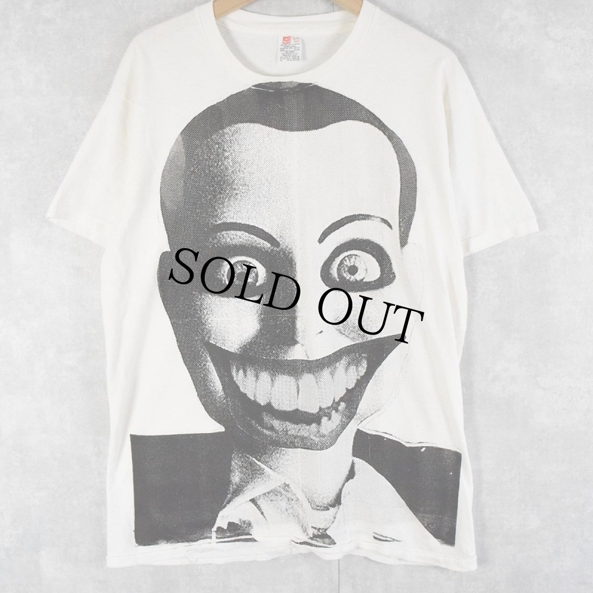 画像1: 90's "DEAD SILENCE" 手刷り 大判プリントTシャツ XL (1)