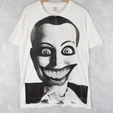 画像1: 90's "DEAD SILENCE" 手刷り 大判プリントTシャツ XL (1)