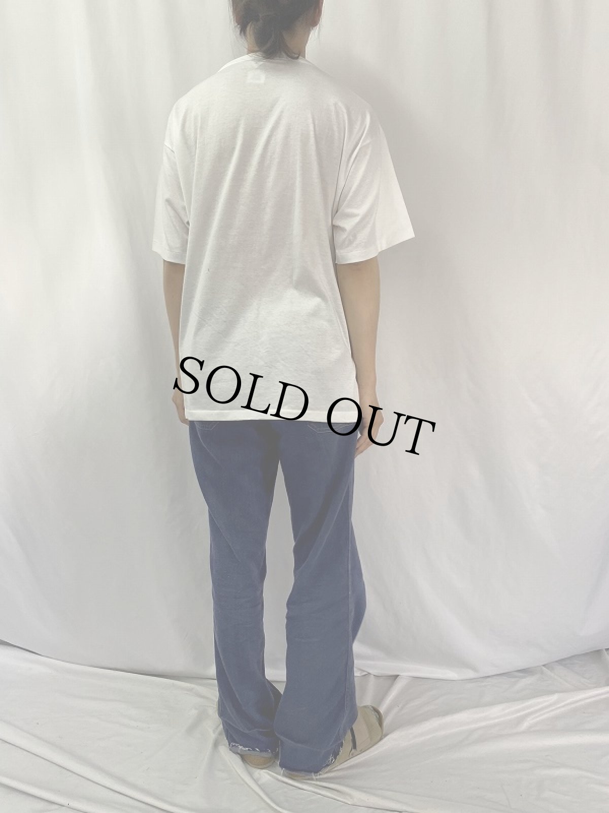 画像4: 90's DONALD 手刷り キャラクター大判プリントTシャツ XL (4)