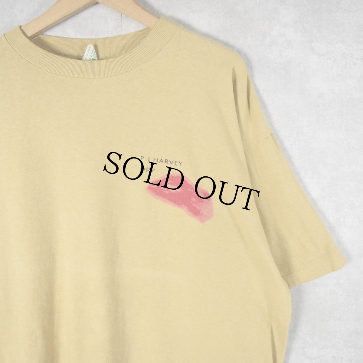 画像2: 【SALE】 90's P J HARVEY ロックミュージシャンプリントTシャツ XL (2)