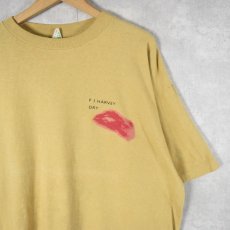 画像2: 90's P J HARVEY ロックミュージシャンプリントTシャツ XL (2)