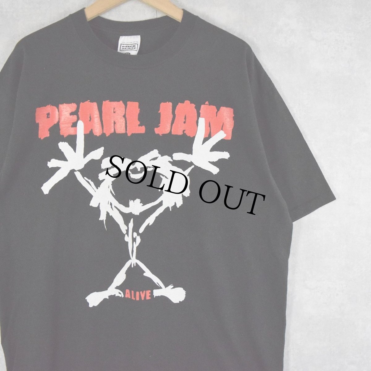 画像1: 90's PEARL JAM USA製 "ALIVE" ロックバンドプリントTシャツ XL (1)