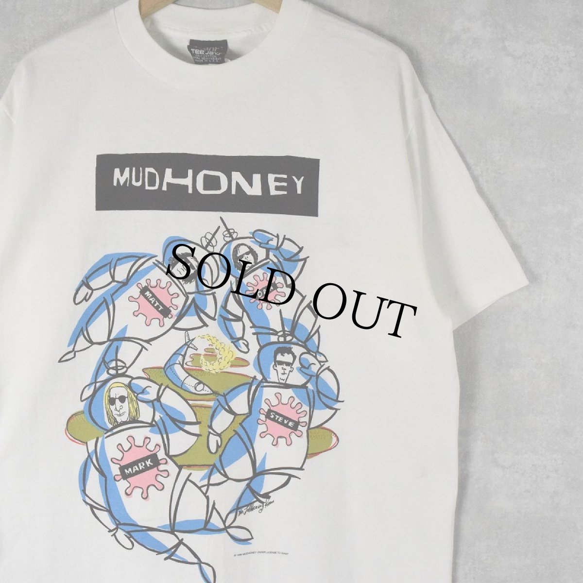 画像1: 90's Mudhoney USA製 "MY BROTHER THE COW" ロックバンドプリントTシャツ DEADSTOCK L (1)