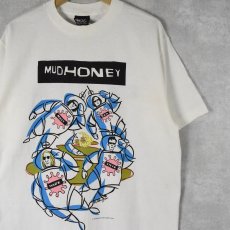 画像1: 90's Mudhoney USA製 "MY BROTHER THE COW" ロックバンドプリントTシャツ DEADSTOCK L (1)