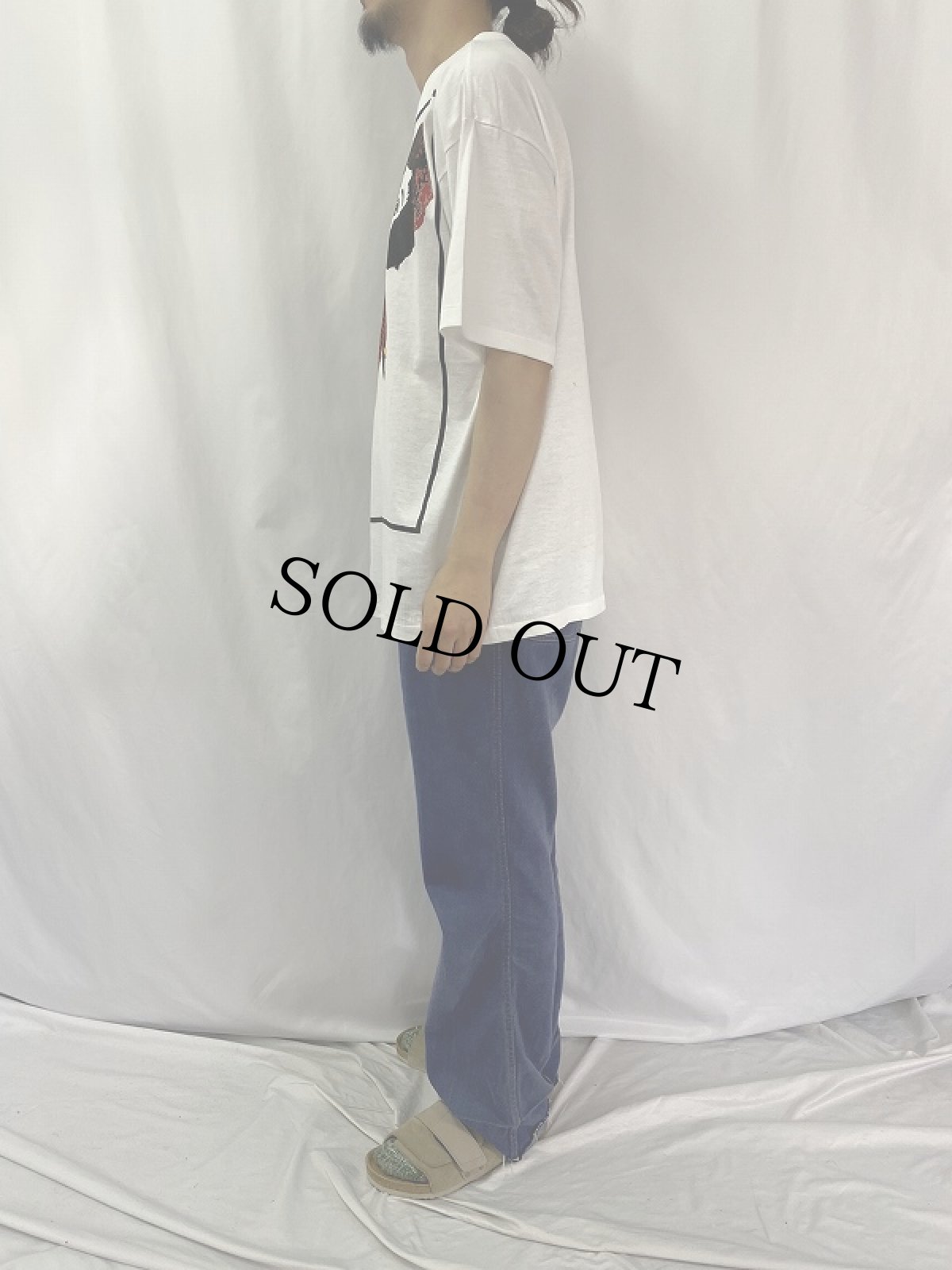 画像3: 90's DONALD 手刷り キャラクター大判プリントTシャツ XL (3)