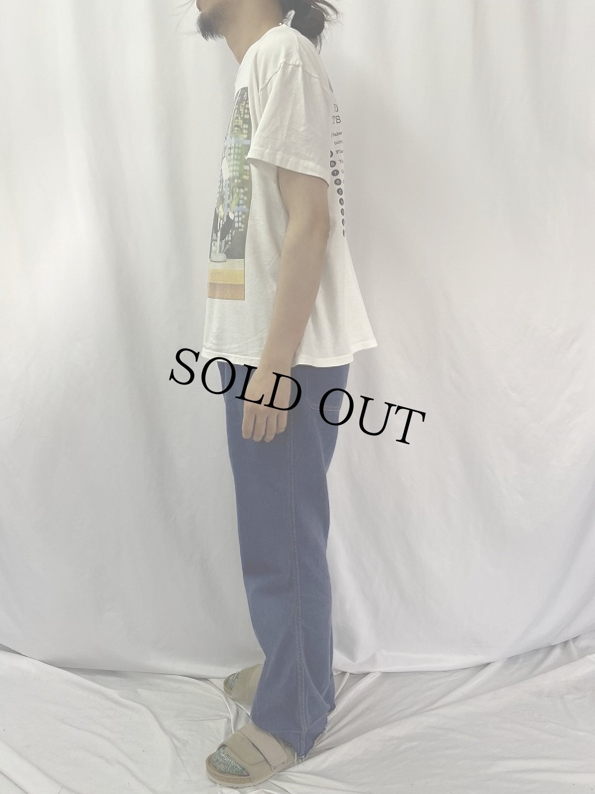 画像3: 90's Kermit USA製 "TOO LATE with Kermit Letterfrog" キャラクタープリントTシャツ L (3)