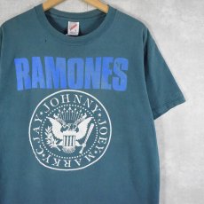 画像1: 90's RAMONES USA製 ロックバンドTシャツ L (1)