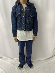 画像3: 50's LEVI'S 507XX 革パッチ "ハギ付き ビーフジャーキー" 2nd デニムジャケット (3)