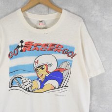 画像1: 90's SPEED RACER USA製 アニメプリントTシャツ L (1)
