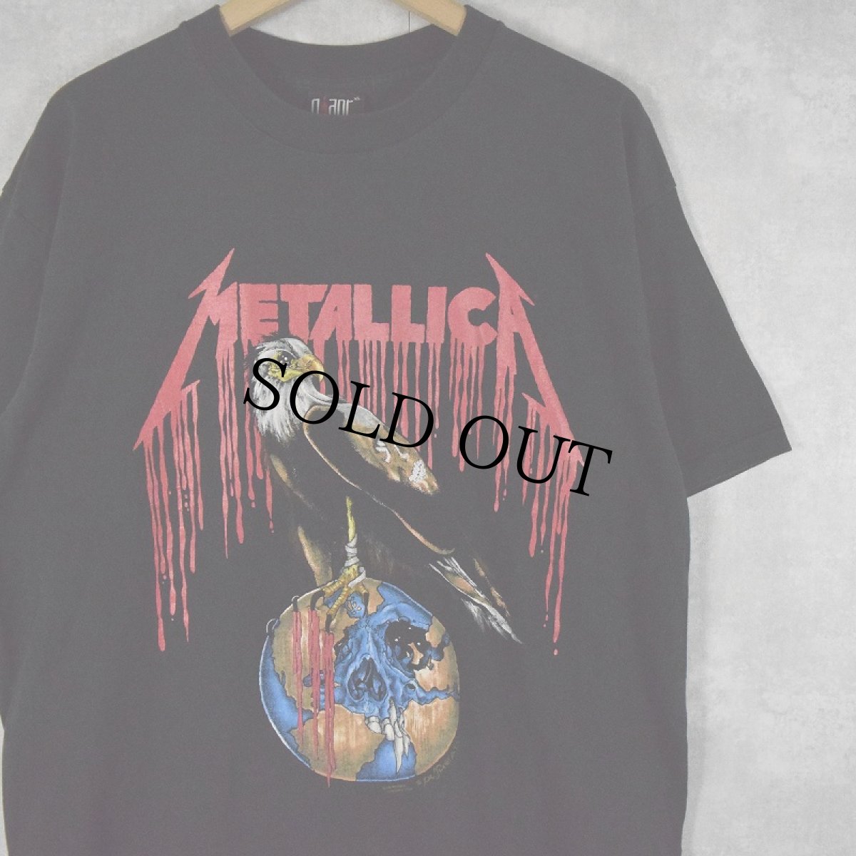 画像1: 90's METALLICA pushead USA製 ロックバンドツアーTシャツ XL (1)