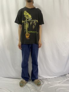 画像2: 90's MINISTRY PUSHEAD "SCARECROW" ロックバンドプリントTシャツ BLACK (2)