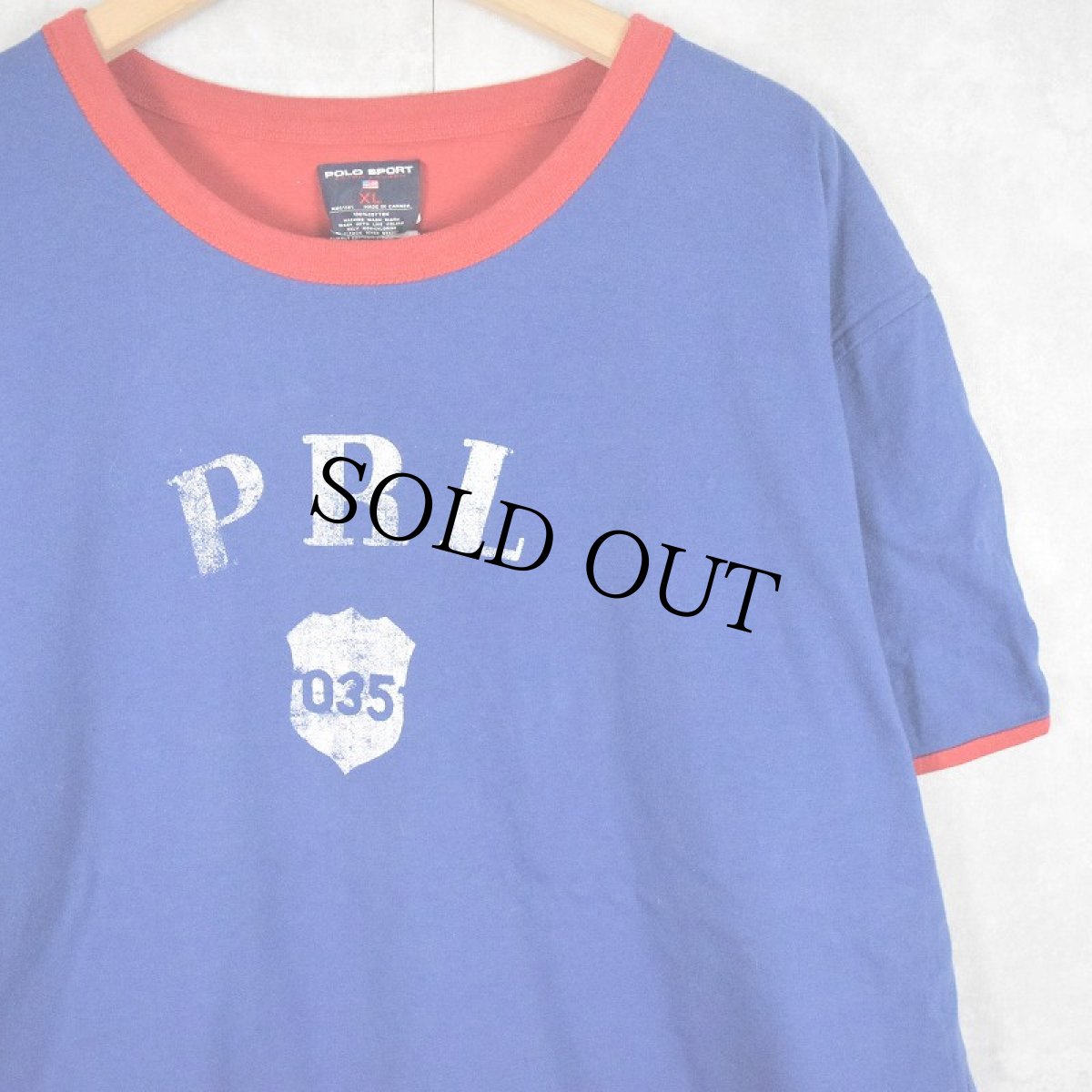 画像1: 90's POLO SPORT Ralph Lauren CANADA製 ロゴプリント リバーシブルデザインTシャツ XL (1)