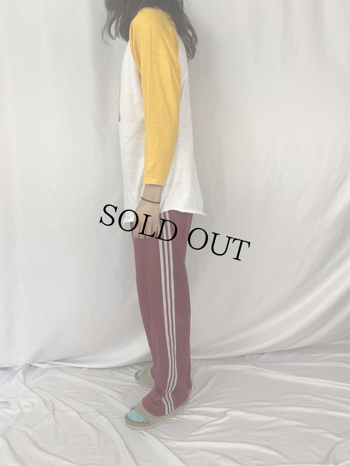 画像3: 70's USA製 キャラクタープリントラグランTシャツ L (3)