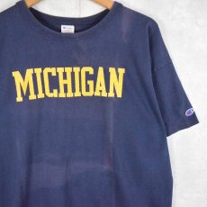 画像1: 80's Champion USA製 トリコタグ "MICHIGAN" カレッジTシャツ XL (1)