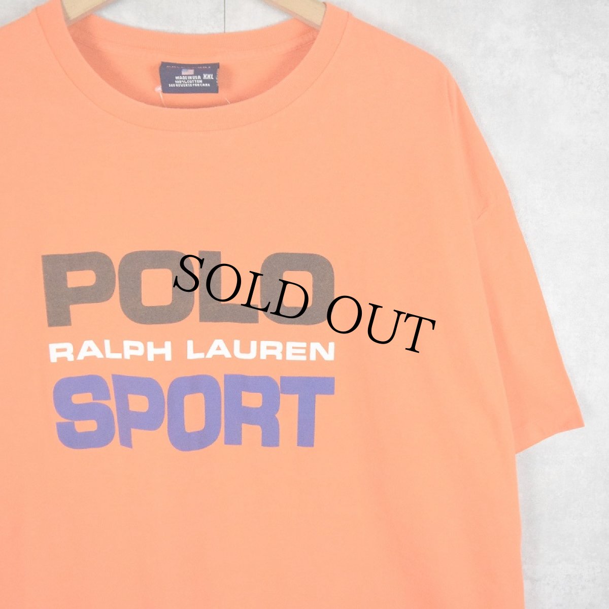 画像1: 【お客様お支払処理中】90's POLO SPORT Ralph Lauren USA製 ロゴプリントTシャツ XXL (1)