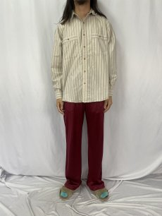 画像2: 80〜90's Eddie Bauer コットンキャンブリックシャツ L (2)