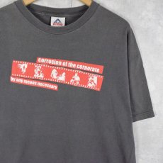 画像1: 2000's ROME "any means necessary" スノーボードブランド プリントTシャツ XL (1)
