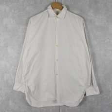 画像1: 60〜70's Country FRANCE製 コットンシャツ SIZE39 (1)