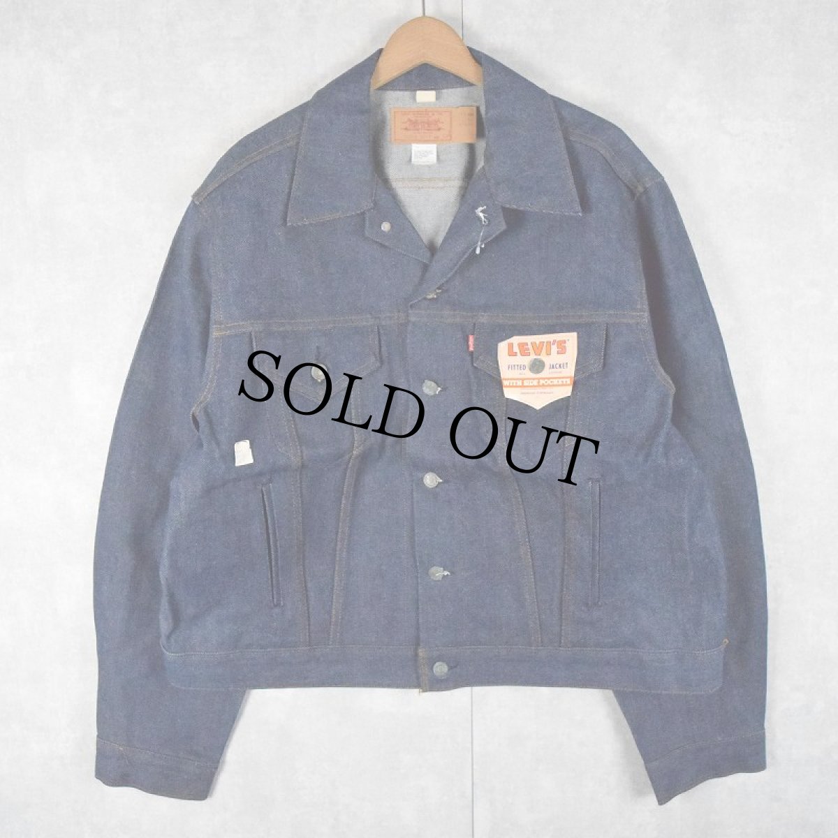 画像1: 80’s Levi's 70506 USA製 デニムジャケット DEADSTOCK size50 (1)