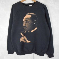 画像1: 90's Martin Luther King USA製 名言プリントスウェット XL (1)