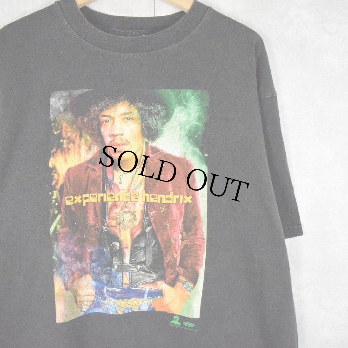 画像1: 90's Jimi Hendrix "experience hendrix" USA製 ミュージシャンTシャツ (1)