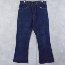 画像1: 70's LEVI'S 646 BIGE ベルボトムデニムパンツ W33 (1)