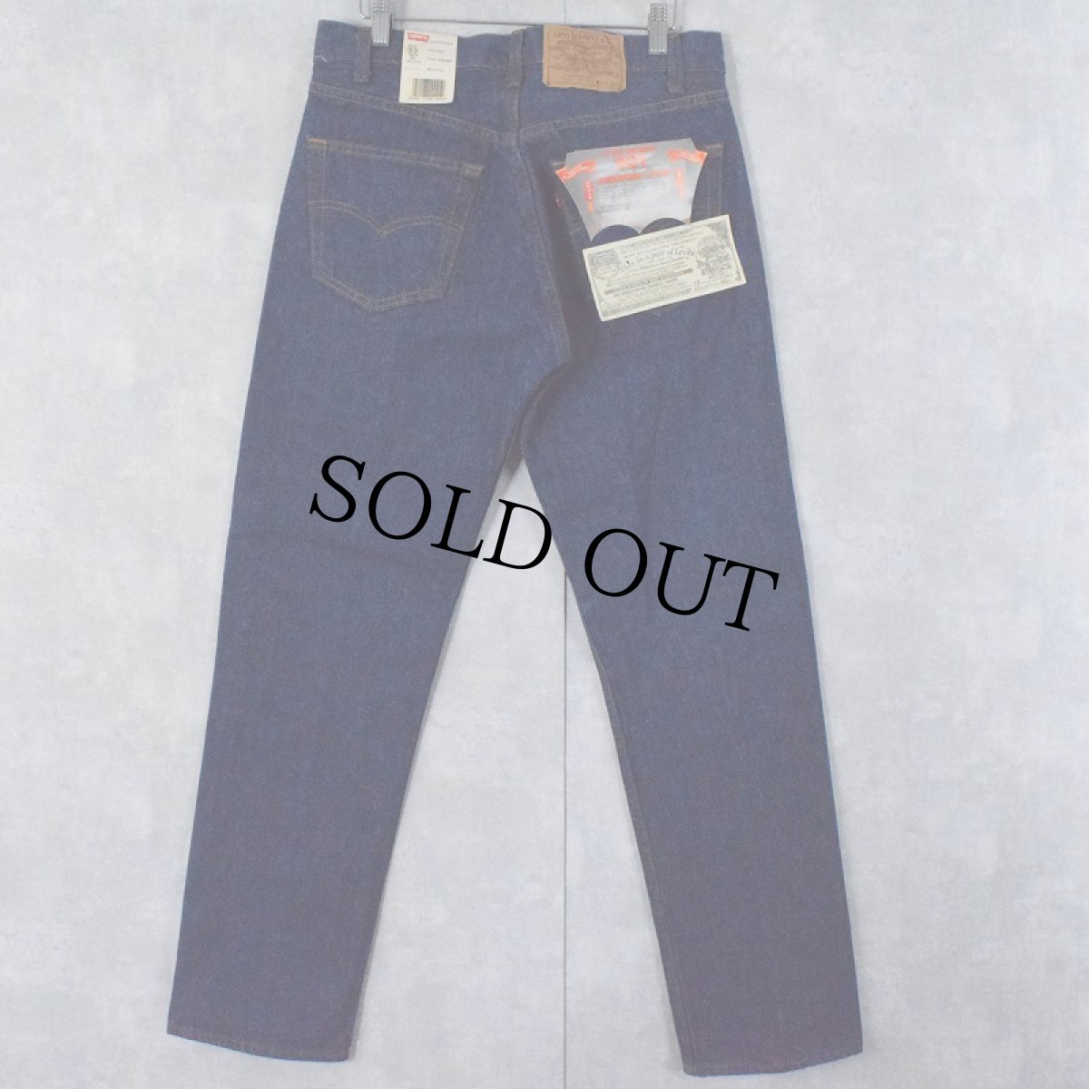 画像1: 80's Levi's 501 USA製 デニムパンツ フラッシャー付き DEADSTOCK W31 (1)