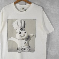 画像1: 90's Pillsbury Doughboy USA製 キャラクターパロディプリントTシャツ L (1)