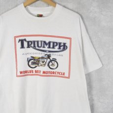 画像1: 90's TRIUMPH バイクプリントTシャツ XL (1)
