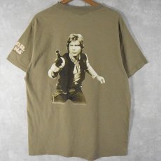 画像1: 90's STAR WARS "HANSOLO" USA製 パロディプリントTシャツ L (1)