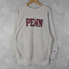 画像2: 80〜90's Champion REVERSE WEAVE "PENN" 染み込みバックプリントスウェット (2)