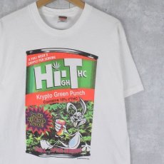 画像1: 90's DOG EAT DOG USA製 "HIGH-THC" ガンジャプリントTシャツ L (1)