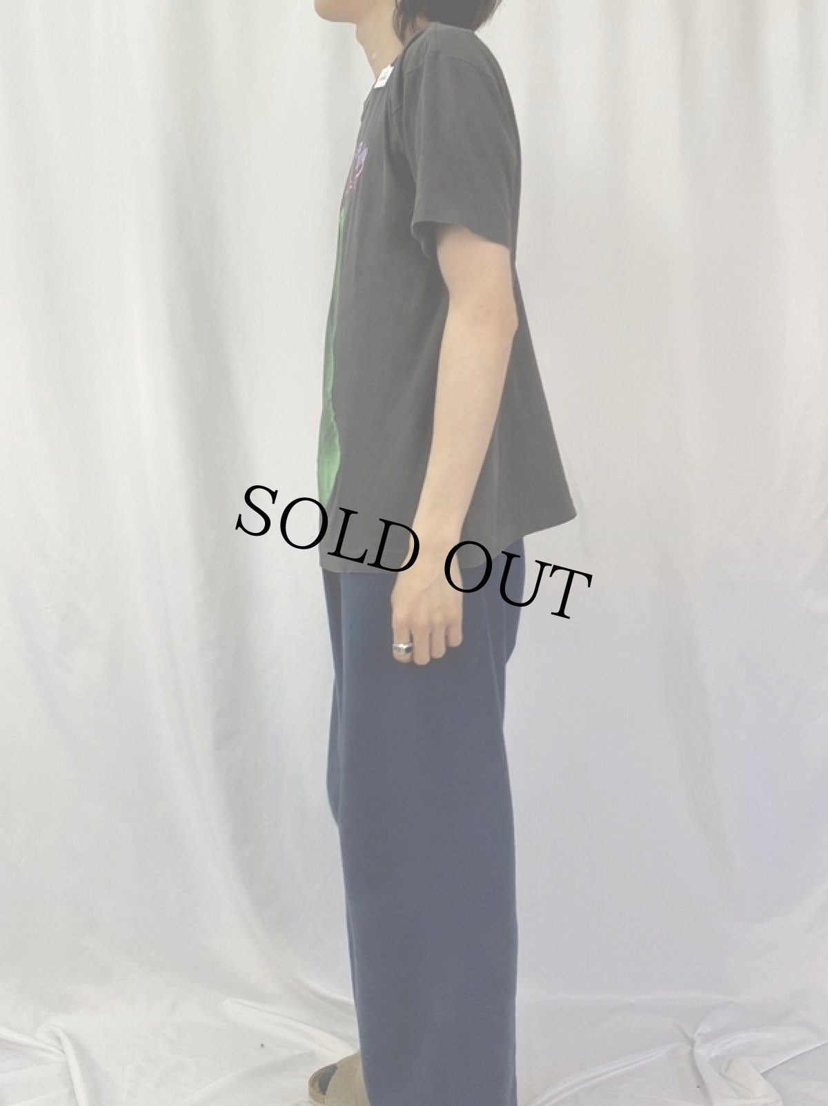 画像3: 90's The Addams Family コメディー映画プリントTシャツ BLACK L (3)