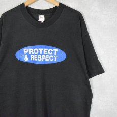画像1: 90's THE BODY SHOP USA製 "PROTECT & RESPECT" コスメブランドTシャツ XL (1)
