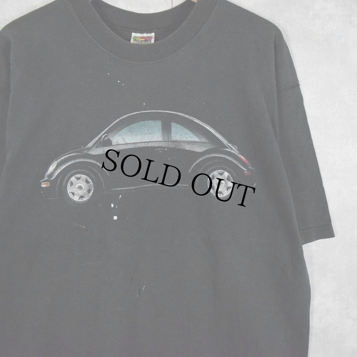 画像1: 2000's Volkswagen 自動車プリントTシャツ BLACK L (1)