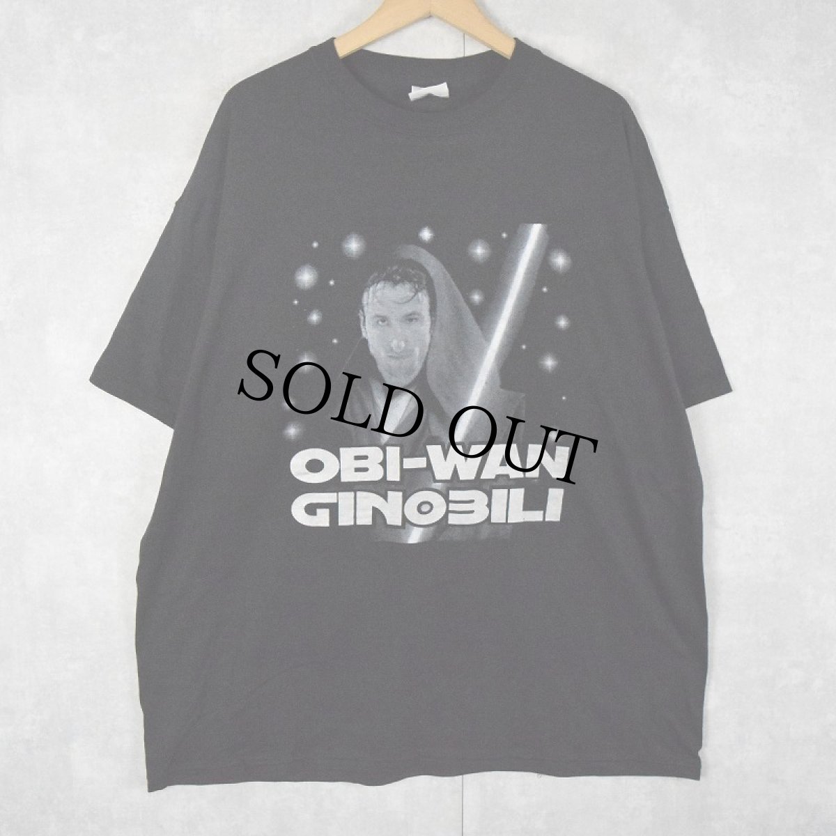 画像1: 【SALE】 "OBI-WAN GINOBILI" パロディTシャツ XL (1)