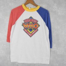 画像1: 80's DOCTOR WHO SFドラマ ラグランTシャツ L (1)